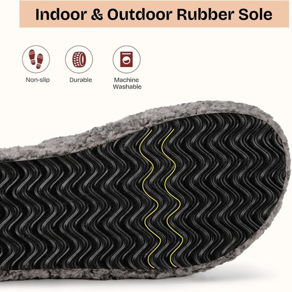 Women's Cool-Gray Fuzzy Open-toe Slippers Soft Comfy Foam Indoor House Shoes - Picture 8 of 11